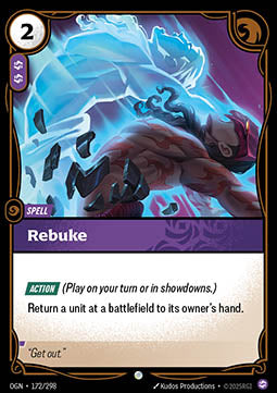 Rebuke OGN-172 Common Excellent Englisch