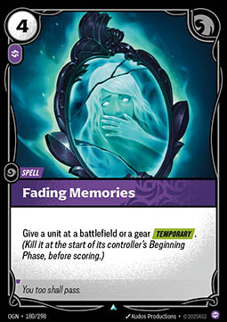 Fading Memories OGN-180 Uncommon Near Mint Englisch