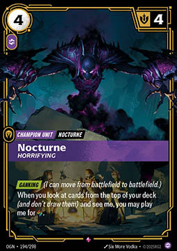 Nocturne, Horrifying OGN-194 Rare Excellent Englisch Foil