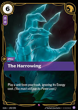 The Harrowing OGN-198 Rare Near Mint Englisch Foil