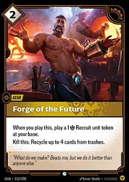 Forge of the Future OGN-212 Common Boosterfrisch Englisch Foil