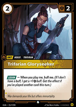 Trifarian Gloryseeker OGN-217 Common Boosterfrisch Englisch