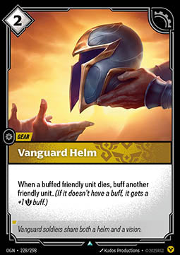 Vanguard Helm OGN-228 Uncommon Boosterfrisch Englisch