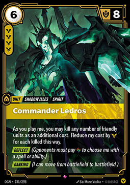 Commander Ledros OGN-231 Rare Boosterfrisch Englisch Foil
