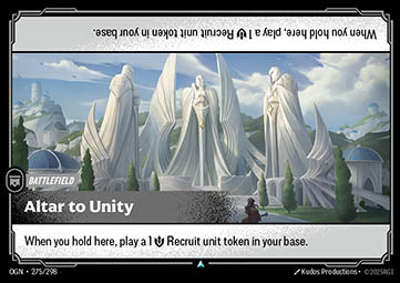 Altar to Unity OGN-275 Uncommon Boosterfrisch Englisch