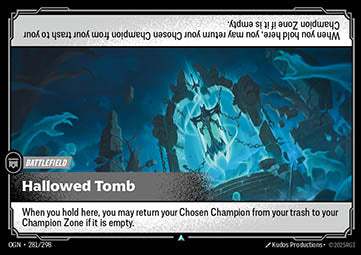 Hallowed Tomb OGN-281 Uncommon Boosterfrisch Englisch