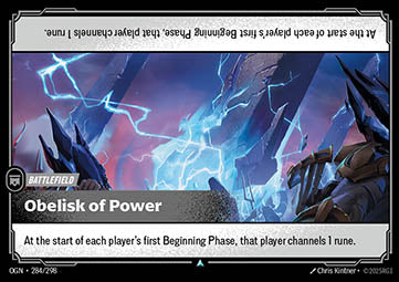 Obelisk of Power OGN-284 Uncommon Boosterfrisch Englisch