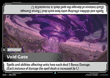 Void Gate OGN-296 Uncommon Boosterfrisch Englisch