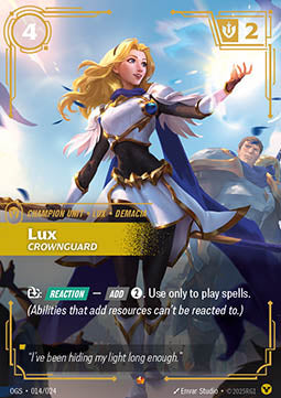 Lux, Crownguard OGS-014 Epic Light Played Englisch