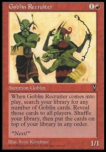 Goblin Recruiter VIS- Uncommon Light Played Englisch