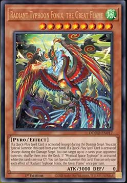 Glanztaifun Fonix, die große Flamme (V.1) DOOD-017 Ultra Rare Near Mint Deutsch 1. Auflage