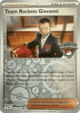 Team Rockets Giovanni PR-DRI 174 Promo Good Deutsch Reverse Holo