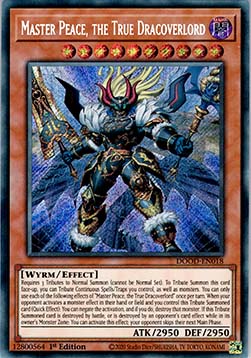 Master Peace, the True Dracoverlord (V.1) DOOD-EN018 Secret Rare Near Mint Englisch 1. Auflage