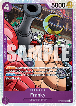 Franky (OP09-072) PRB02 Super Rare Near Mint Englisch