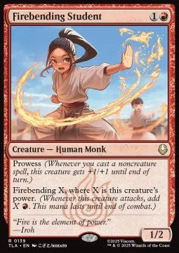 Firebending Student TLA-139 Rare Near Mint Englisch