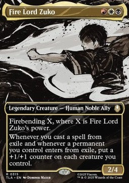 Fire Lord Zuko (V.1) XTLA-315 Rare Near Mint Englisch Foil