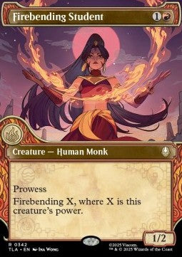 Firebending Student XTLA-342 Rare Near Mint Englisch Foil