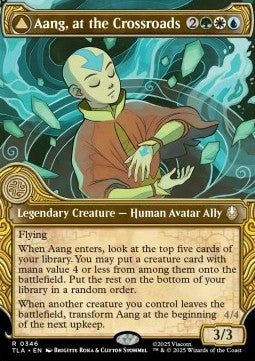 Aang, at the Crossroads // Aang, Destined Savior (V.2) XTLA-346 Rare Near Mint Englisch Foil