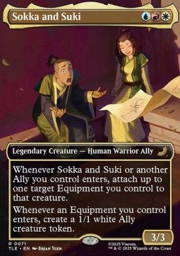 Sokka and Suki TLE-71 Rare Near Mint Englisch Foil