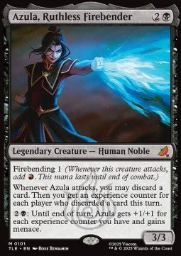 Azula, Ruthless Firebender (V.1) TLE-101 Mythic Excellent Englisch Foil