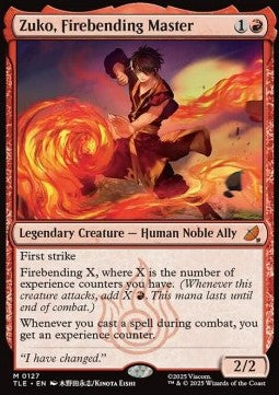 Zuko, Firebending Master TLE-127 Mythic Near Mint Englisch