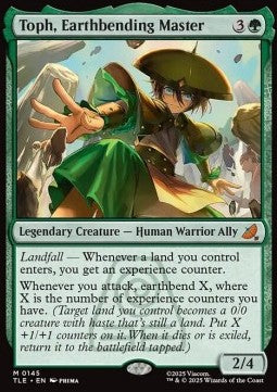 Toph, Meisterin des Erdbändigens (V.1) TLE-145 Mythic Near Mint Deutsch Foil