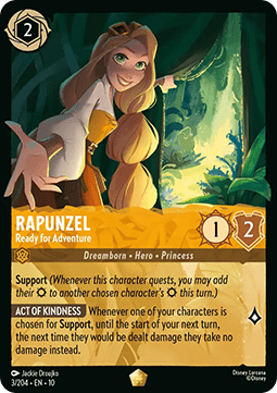 Rapunzel - Bereit für Abenteuer 10WHI-003 Legendary Near Mint Deutsch Foil
