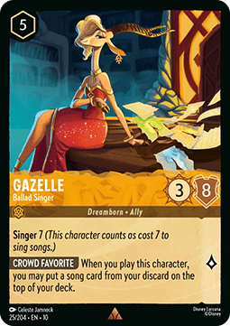 Gazelle - Balladensängerin 10WHI-025 Rare Near Mint Deutsch