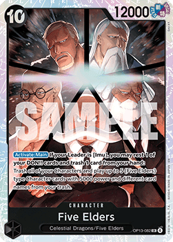 Five Elders (OP13-082) (V.1) OP13 Super Rare Near Mint Englisch
