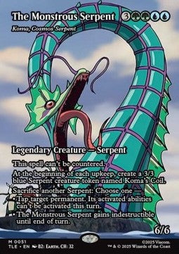 Koma, Cosmos Serpent TLE-51 Mythic Near Mint Englisch Foil
