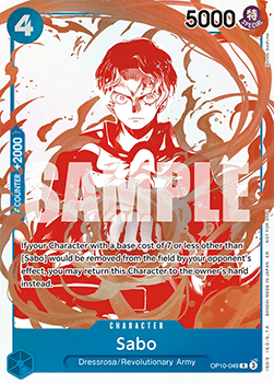 Sabo (OP10-049) (V.2) UP Rare Near Mint Englisch
