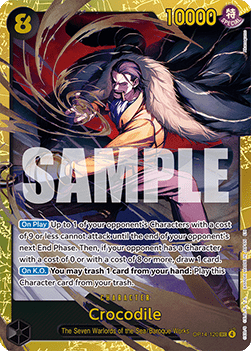 Crocodile (OP14-120) (V.1) OP14 Secret Rare Near Mint Englisch