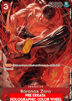 Roronoa Zoro (OP01-025) OP01E Alternate Art Near Mint Englisch