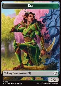 Elf Token (BG 2/2) // Treasure Token TECL-T 4/10 Token Near Mint Englisch Foil