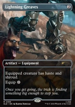 Lightning Greaves SLDR-2465 Rare Excellent Englisch Foil