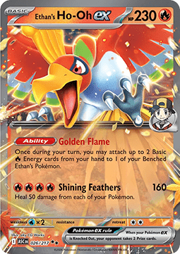 Klarins Ho-Oh ex ASC-026 Double Rare Near Mint Deutsch