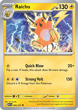 Raichu ASC-056 Uncommon Near Mint Deutsch