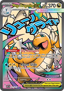 Mega Dragoran ex ASC-271 Ultra Rare Good Deutsch