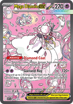 Mega Diancie ex ASC-282 Special Illustration Rare Near Mint Deutsch