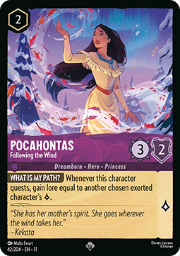 Pocahontas - Folgt dem Wind 11WSP-42 Super Rare Near Mint Deutsch