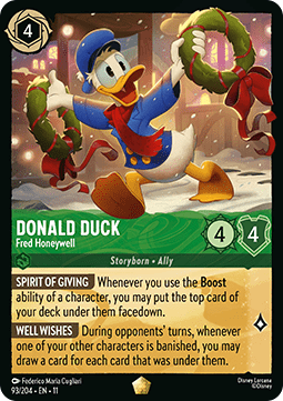 Donald Duck - Fred Honeywell 11WSP-93 Legendary Near Mint Deutsch Foil