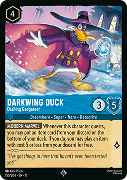 Darkwing Duck - Dashing Gadgeteer 11WSP-150 Super Rare Near Mint Englisch