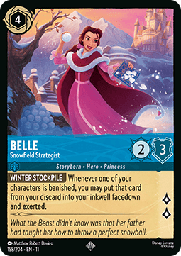 Belle - Schneefeld-Strategin 11WSP-158 Super Rare Near Mint Deutsch