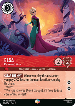Elsa - Besorgte Schwester (V.2) 11WSP-215 Epic Near Mint Deutsch Foil