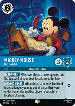 Micky Maus - Bob Cratchit 11WSP-219 Epic Near Mint Deutsch Foil