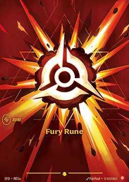 Fury Rune (V.2) SFD-R01a Showcase Near Mint Englisch Foil
