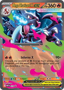 Mega Glurak X ex MEP-029 Promo Boosterfrisch Deutsch