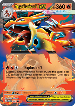 Mega Charizard Y ex MEP-030 Promo Near Mint Englisch