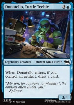Donatello, Turtle Techie TMT-37 Common Near Mint Englisch Foil