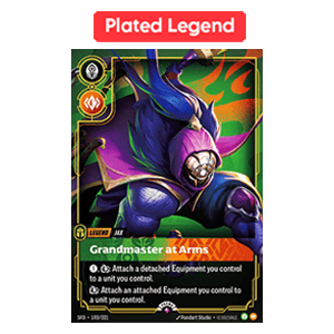 Plated Legend: Jax, Grandmaster at Arms SFDX-  Near Mint Englisch Foil
